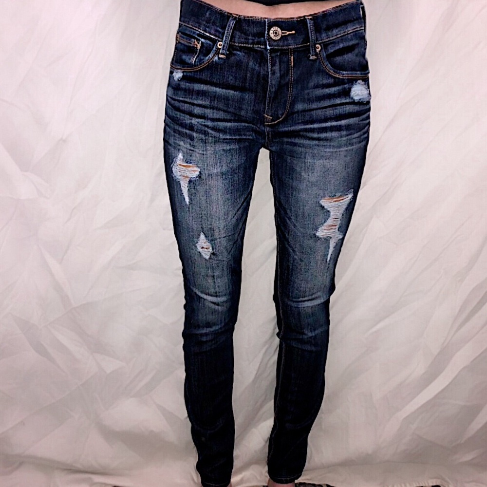 Express Ripped Skinny Jeans
